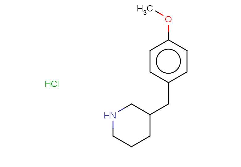 3-[(4-methoxyphenyl)methyl]piperidine hydrochloride