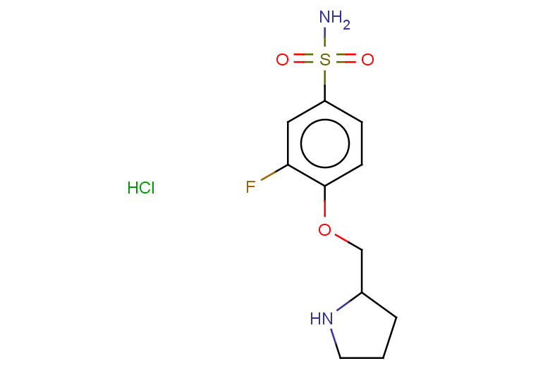 3-fluoro-4-[(pyrrolidin-2-yl)methoxy]benzene-1-sulfonamide hydrochloride