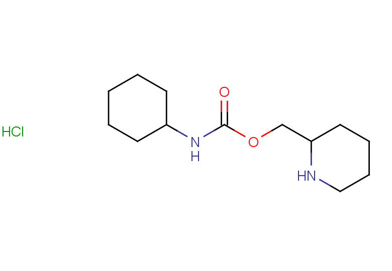 piperidin-2-ylmethyl N-cyclohexylcarbamate hydrochloride