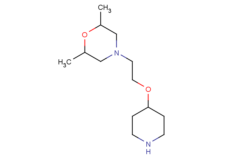 2,6-dimethyl-4-[2-(piperidin-4-yloxy)ethyl]morpholine