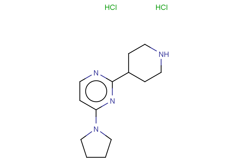 2-(piperidin-4-yl)-4-(pyrrolidin-1-yl)pyrimidine dihydrochloride