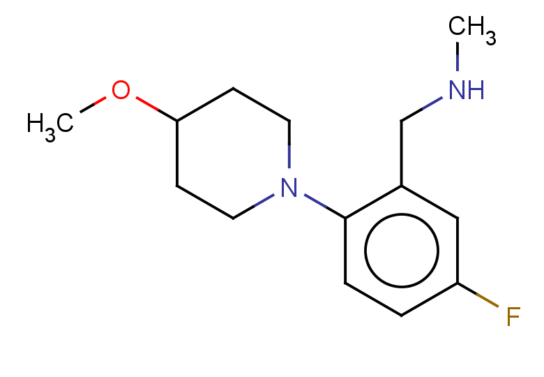 {[5-fluoro-2-(4-methoxypiperidin-1-yl)phenyl]methyl}(methyl)amine