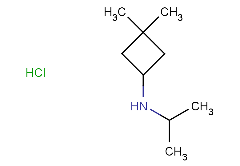 3,3-dimethyl-N-(propan-2-yl)cyclobutan-1-amine hydrochloride
