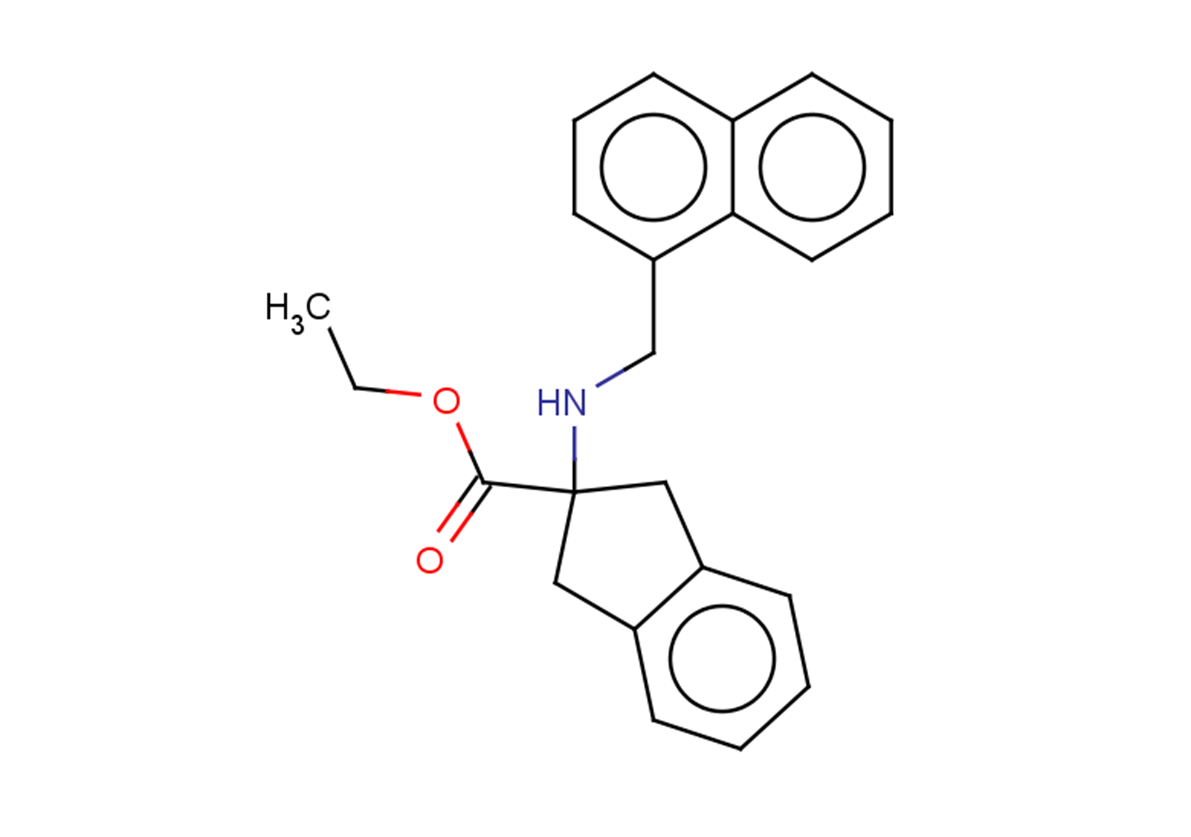 ethyl 2-[(naphthalen-1-ylmethyl)amino]-2,3-dihydro-1H-indene-2-carboxylate