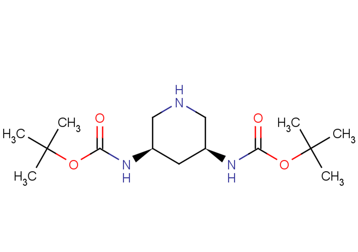 tert-butyl N-[(3S,5R)-5-{[(tert-butoxy)carbonyl]amino}piperidin-3-yl]carbamate