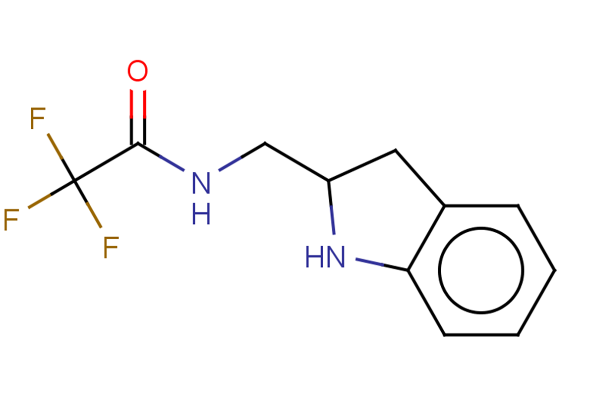 N-[(2,3-dihydro-1H-indol-2-yl)methyl]-2,2,2-trifluoroacetamide