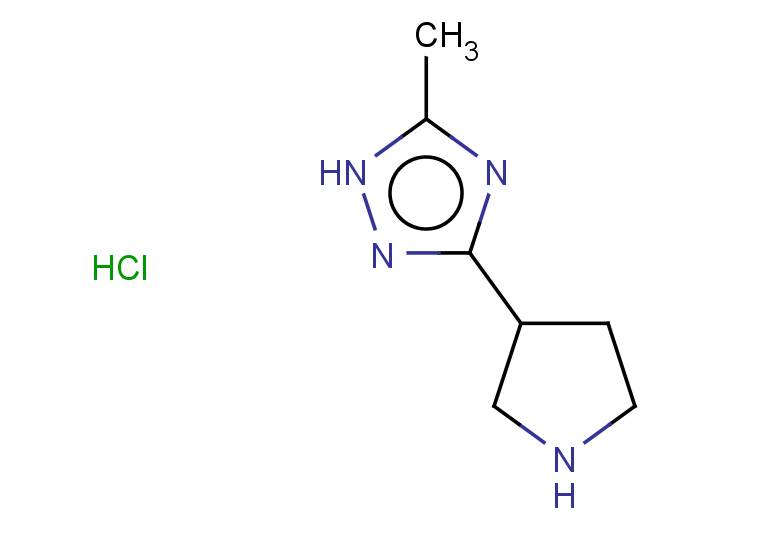 5-methyl-3-(pyrrolidin-3-yl)-1H-1,2,4-triazole hydrochloride