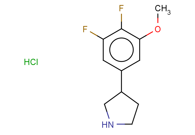 3-(3,4-difluoro-5-methoxyphenyl)pyrrolidine hydrochloride