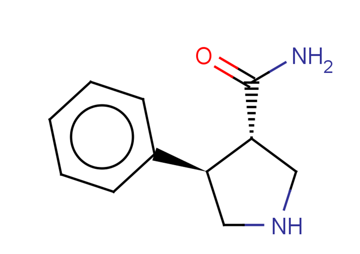 rac-(3R,4S)-4-phenylpyrrolidine-3-carboxamide, trans