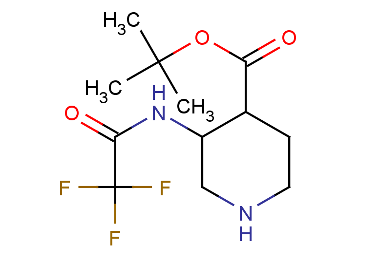 tert-butyl 3-(trifluoroacetamido)piperidine-4-carboxylate