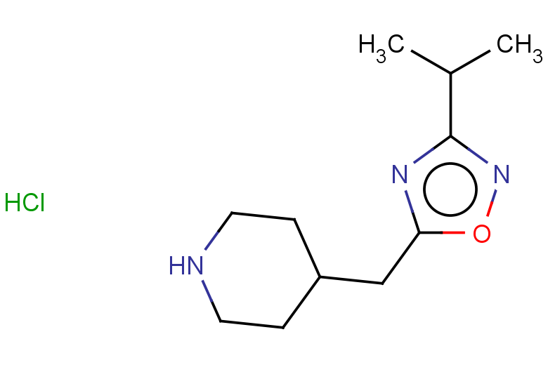 4-{[3-(propan-2-yl)-1,2,4-oxadiazol-5-yl]methyl}piperidine hydrochloride