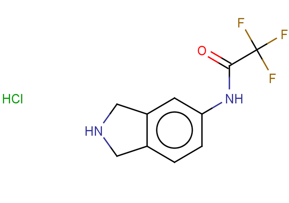 N-(2,3-dihydro-1H-isoindol-5-yl)-2,2,2-trifluoroacetamide hydrochloride