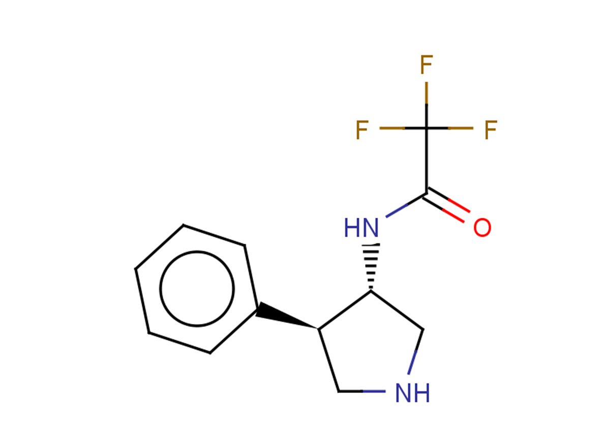 rac-2,2,2-trifluoro-N-[(3R,4S)-4-phenylpyrrolidin-3-yl]acetamide, trans