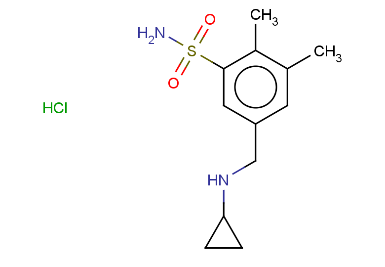 5-[(cyclopropylamino)methyl]-2,3-dimethylbenzene-1-sulfonamide hydrochloride