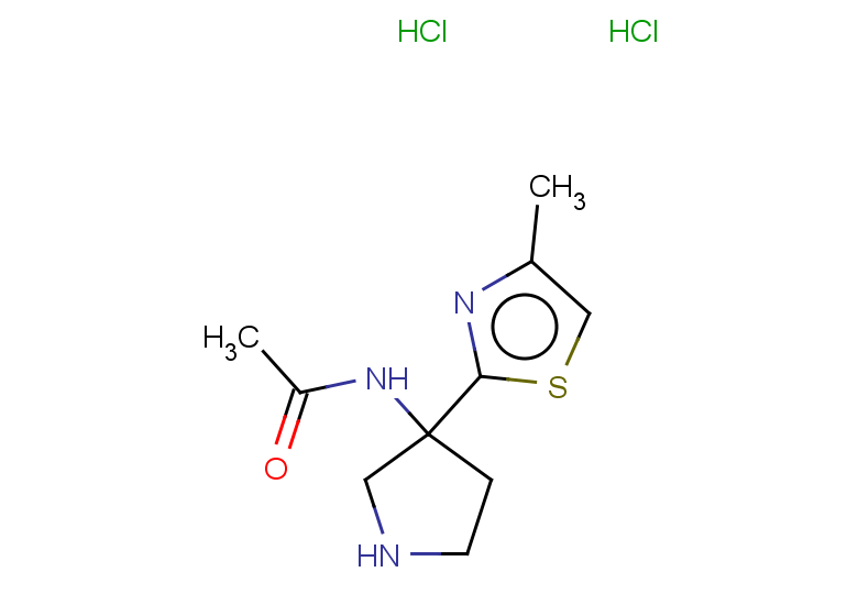N-[3-(4-methyl-1,3-thiazol-2-yl)pyrrolidin-3-yl]acetamide dihydrochloride