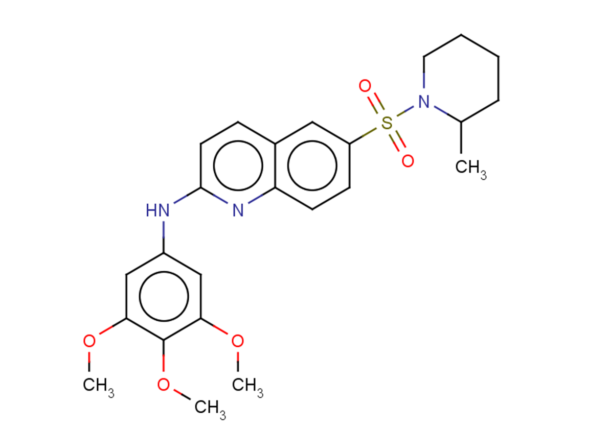 6-[(2-methylpiperidin-1-yl)sulfonyl]-N-(3,4,5-trimethoxyphenyl)quinolin-2-amine