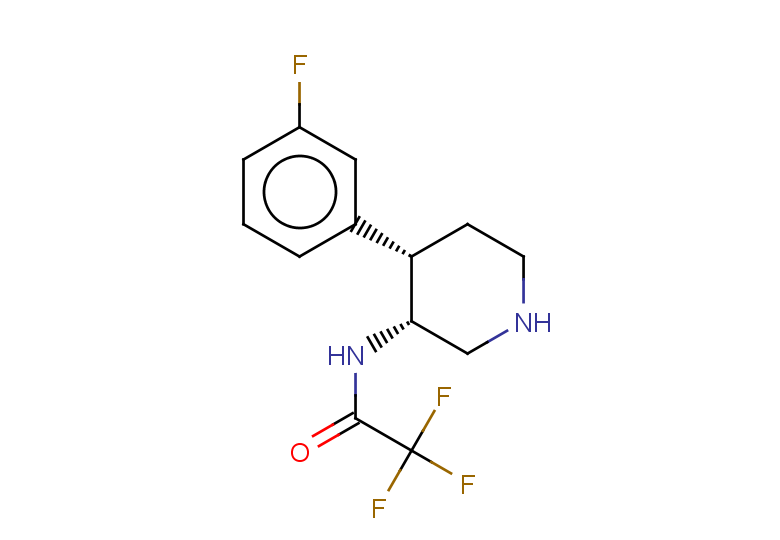rac-2,2,2-trifluoro-N-[(3R,4S)-4-(3-fluorophenyl)piperidin-3-yl]acetamide, cis