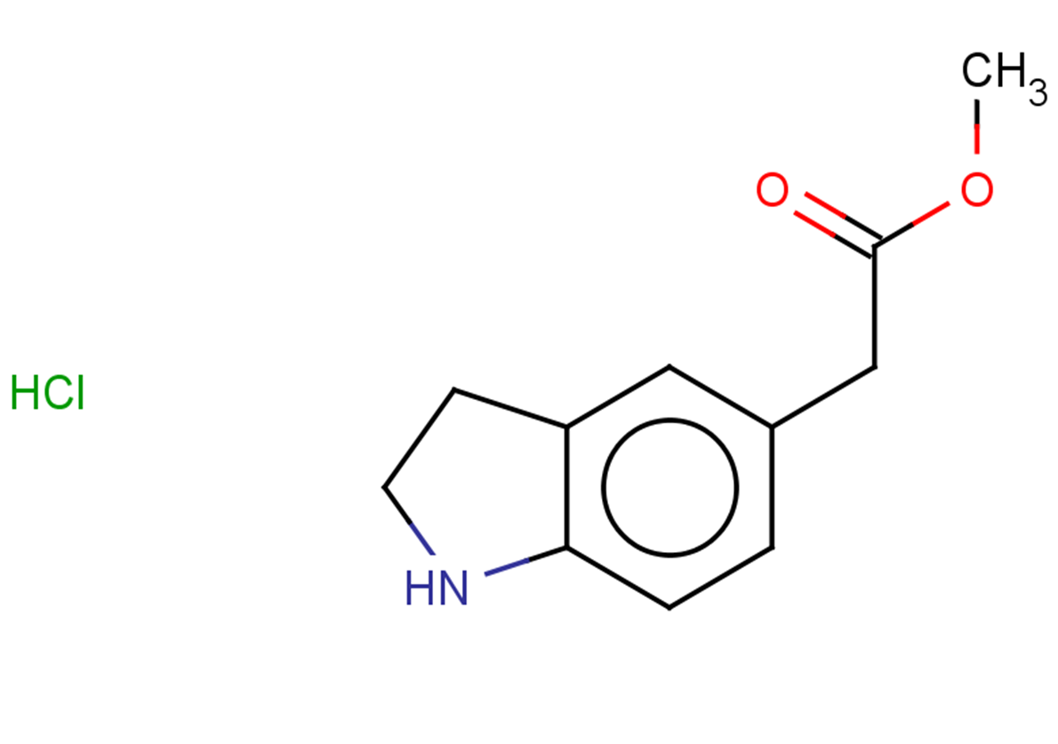 methyl 2-(2,3-dihydro-1H-indol-5-yl)acetate hydrochloride