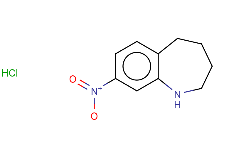 8-nitro-2,3,4,5-tetrahydro-1H-1-benzazepine hydrochloride