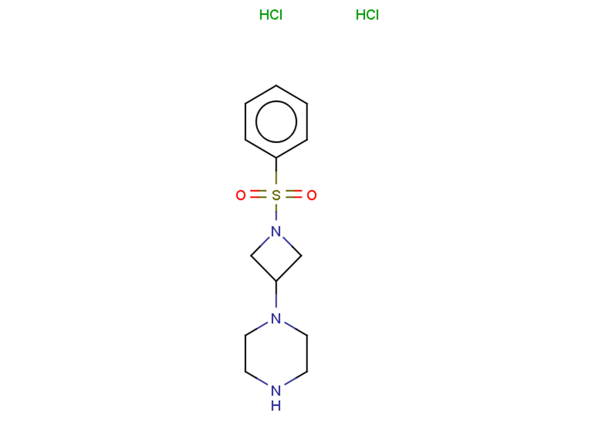 1-[1-(benzenesulfonyl)azetidin-3-yl]piperazine dihydrochloride