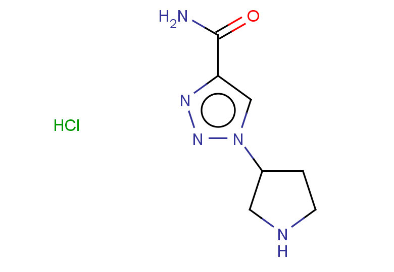 1-(pyrrolidin-3-yl)-1H-1,2,3-triazole-4-carboxamide hydrochloride