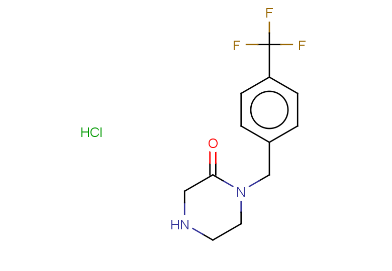 1-{[4-(trifluoromethyl)phenyl]methyl}piperazin-2-one hydrochloride
