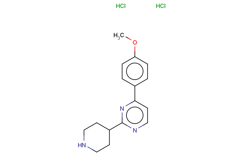 4-(4-methoxyphenyl)-2-(piperidin-4-yl)pyrimidine dihydrochloride