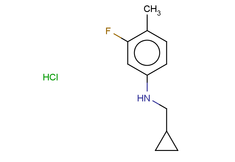 N-(cyclopropylmethyl)-3-fluoro-4-methylaniline hydrochloride