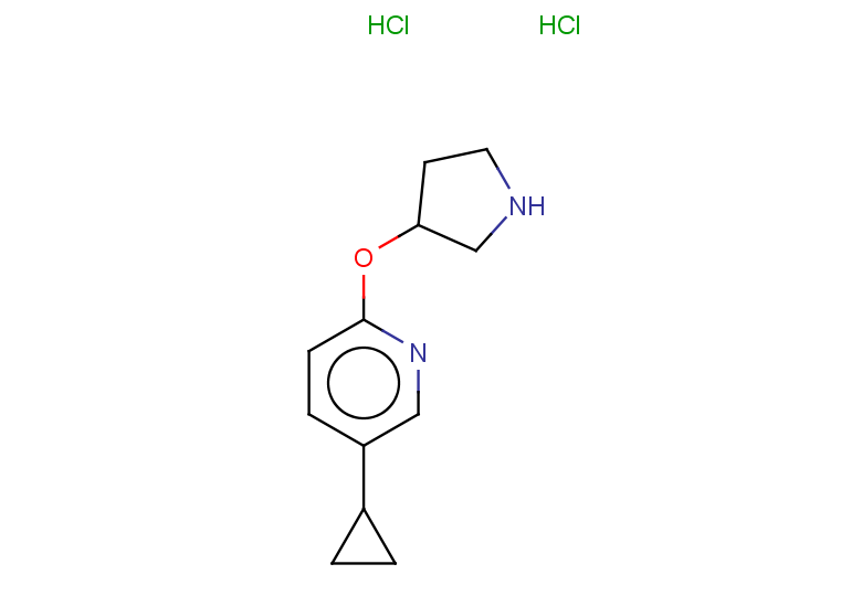 5-cyclopropyl-2-(pyrrolidin-3-yloxy)pyridine dihydrochloride