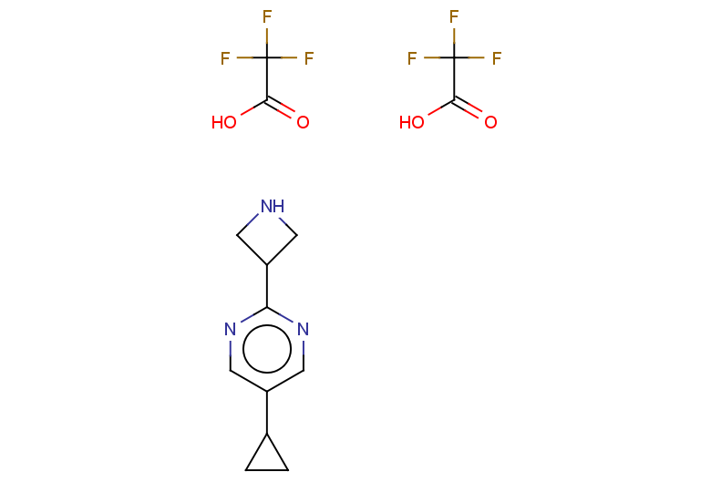 2-(azetidin-3-yl)-5-cyclopropylpyrimidine, bis(trifluoroacetic acid)