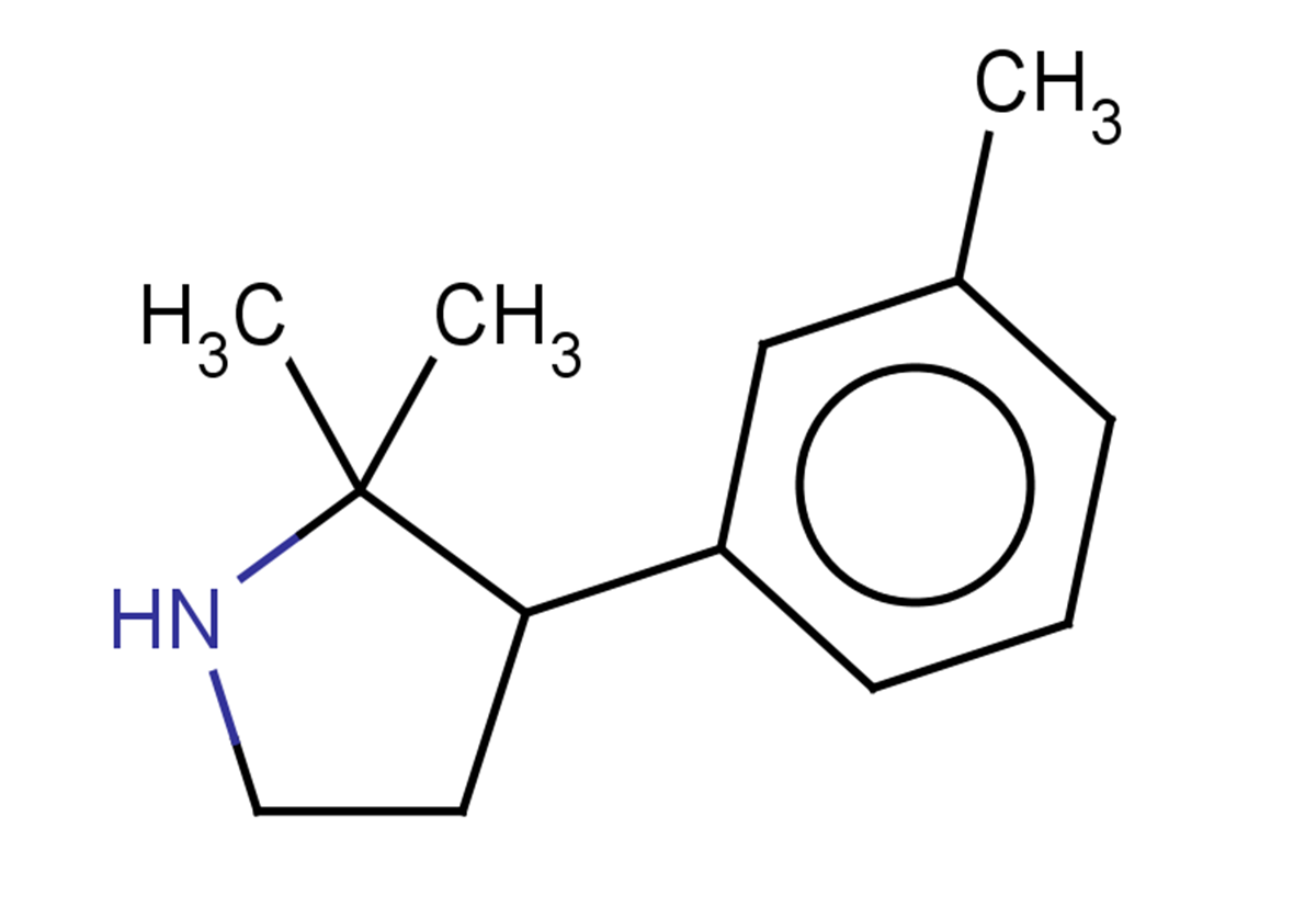 2,2-DIMETHYL-3-(3-METHYLPHENYL)PYRROLIDINE