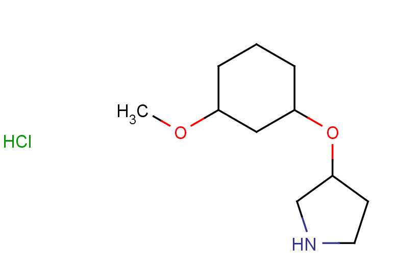 3-[(3-methoxycyclohexyl)oxy]pyrrolidine hydrochloride