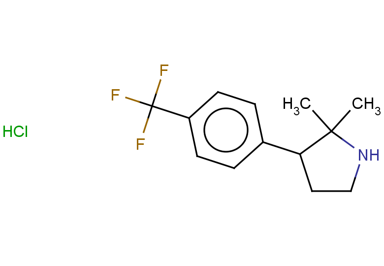 2,2-dimethyl-3-[4-(trifluoromethyl)phenyl]pyrrolidine hydrochloride