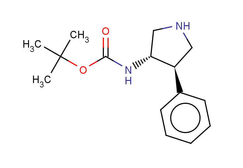 rac-tert-butyl N-[(3R,4S)-4-phenylpyrrolidin-3-yl]carbamate, trans