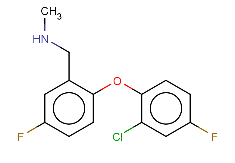 {[2-(2-chloro-4-fluorophenoxy)-5-fluorophenyl]methyl}(methyl)amine