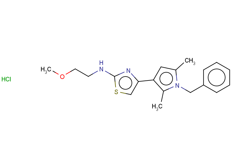 4-(1-benzyl-2,5-dimethyl-1H-pyrrol-3-yl)-N-(2-methoxyethyl)-1,3-thiazol-2-amine hydrochloride