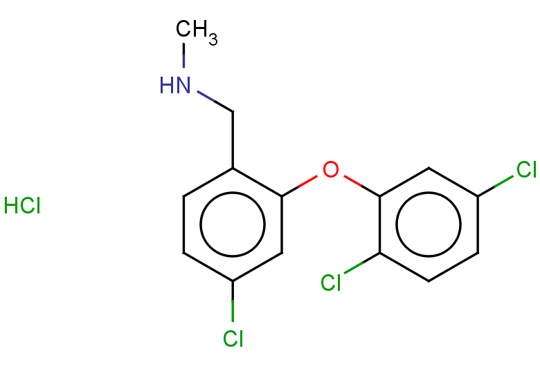 {[4-chloro-2-(2,5-dichlorophenoxy)phenyl]methyl}(methyl)amine hydrochloride