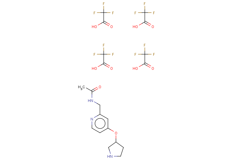 N-{[4-(pyrrolidin-3-yloxy)pyridin-2-yl]methyl}acetamide, tetrakis(trifluoroacetic acid)