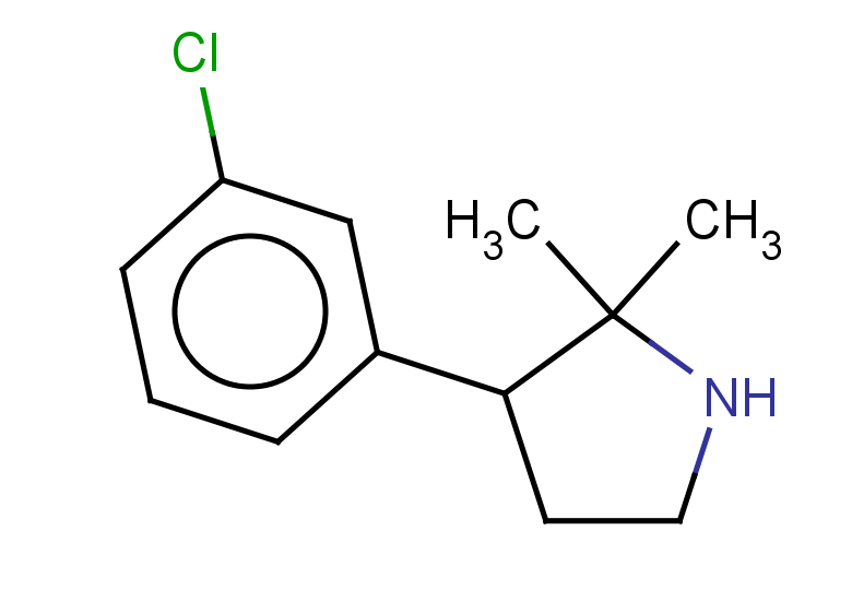3-(3-chlorophenyl)-2,2-dimethylpyrrolidine
