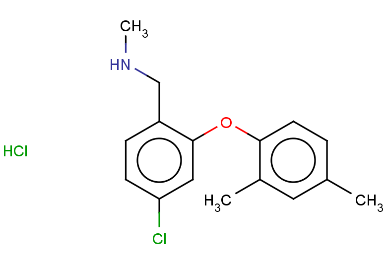 {[4-chloro-2-(2,4-dimethylphenoxy)phenyl]methyl}(methyl)amine hydrochloride