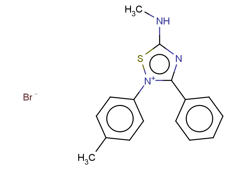 5-(methylamino)-2-(4-methylphenyl)-3-phenyl-1,2lambda5,4-thiadiazol-2-ylium bromide