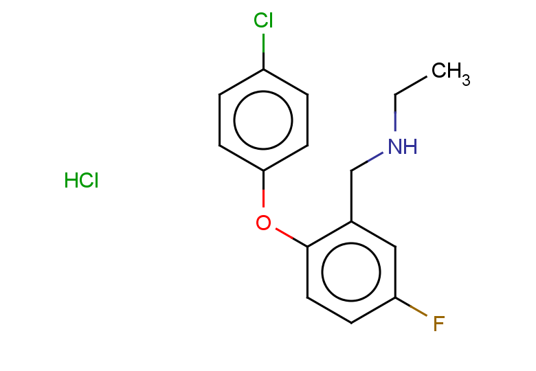 {[2-(4-chlorophenoxy)-5-fluorophenyl]methyl}(ethyl)amine hydrochloride