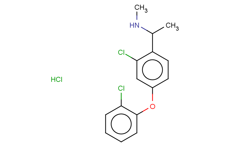 {1-[2-chloro-4-(2-chlorophenoxy)phenyl]ethyl}(methyl)amine hydrochloride
