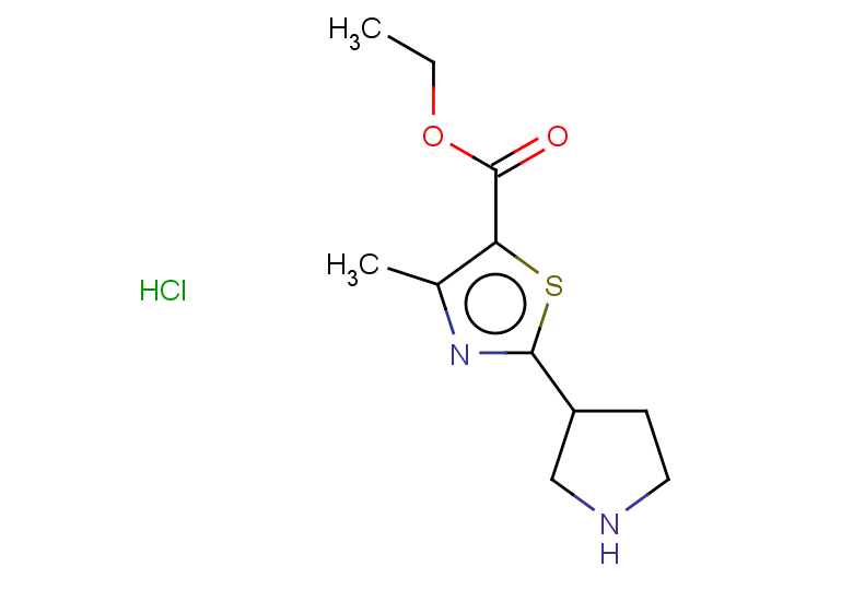 ethyl 4-methyl-2-(pyrrolidin-3-yl)-1,3-thiazole-5-carboxylate hydrochloride