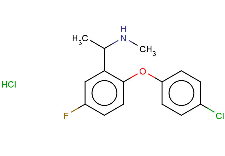 {1-[2-(4-chlorophenoxy)-5-fluorophenyl]ethyl}(methyl)amine hydrochloride