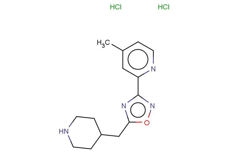 3-(4-methylpyridin-2-yl)-5-(piperidin-4-ylmethyl)-1,2,4-oxadiazole dihydrochloride