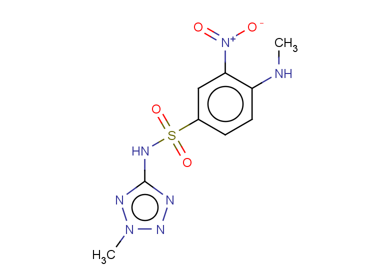 N-(2-methyl-2H-1,2,3,4-tetrazol-5-yl)-4-(methylamino)-3-nitrobenzene-1-sulfonamide