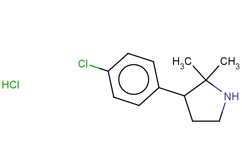 3-(4-chlorophenyl)-2,2-dimethylpyrrolidine hydrochloride