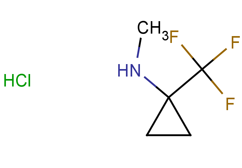 N-methyl-1-(trifluoromethyl)cyclopropan-1-amine hydrochloride