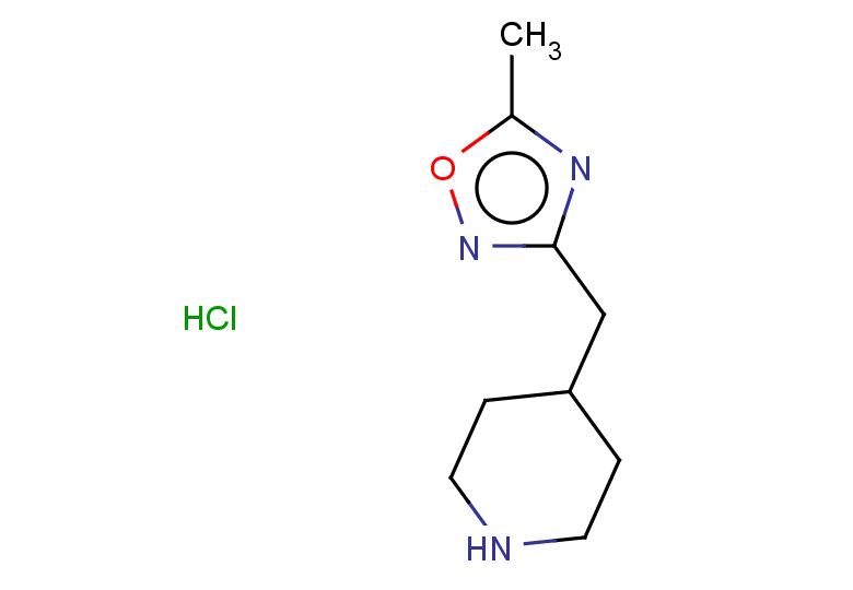 4-[(5-methyl-1,2,4-oxadiazol-3-yl)methyl]piperidine hydrochloride